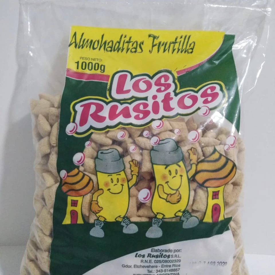 Almohaditas Rellenas de Frutilla Rusitos 1kg