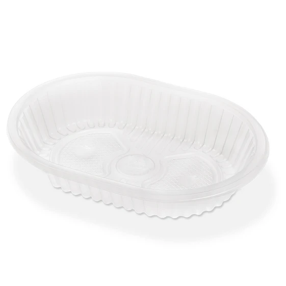 Bandeja de plastico oval x50