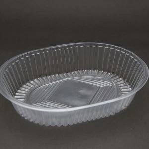 Bandeja de plastico oval x10u