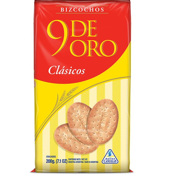 Bizcochos 9 de oro clasicos x200gr
