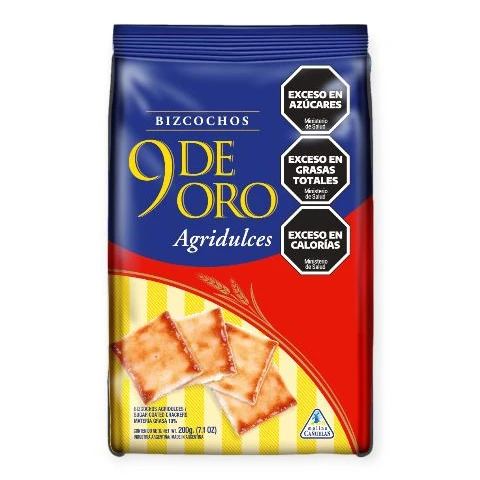 Bizcochos 9 de oro agridulce x200gr