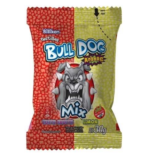 Bull Dog Limon/Tutti Frutti x12u
