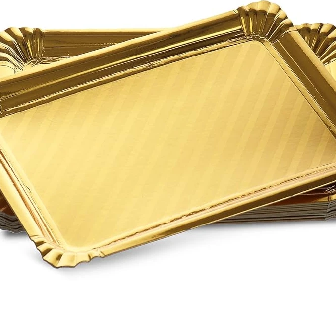 Bandeja Rectang dorada/oro 2kg