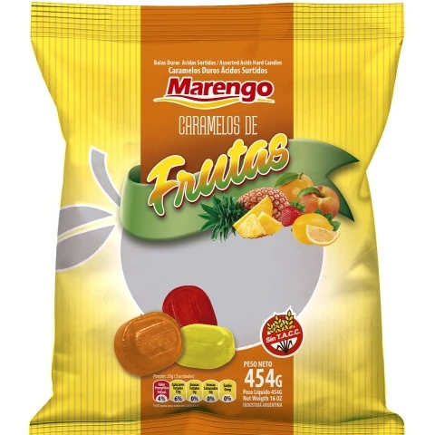 Caramelos ostras frutas acidas x454gr Marengo