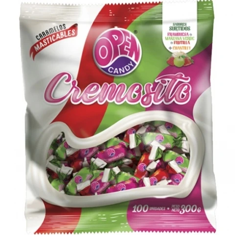Caramelos Masticables Open Cremosito x100u