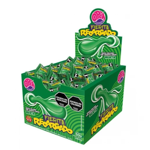 Chicles Fierita Recargado Menta x50u