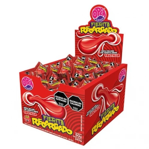Chicles Fierita Recargado Frutilla x50u