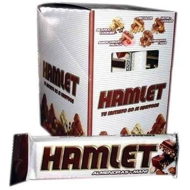 Chocolate Hamlet Almendras y Mani x42gr x21u