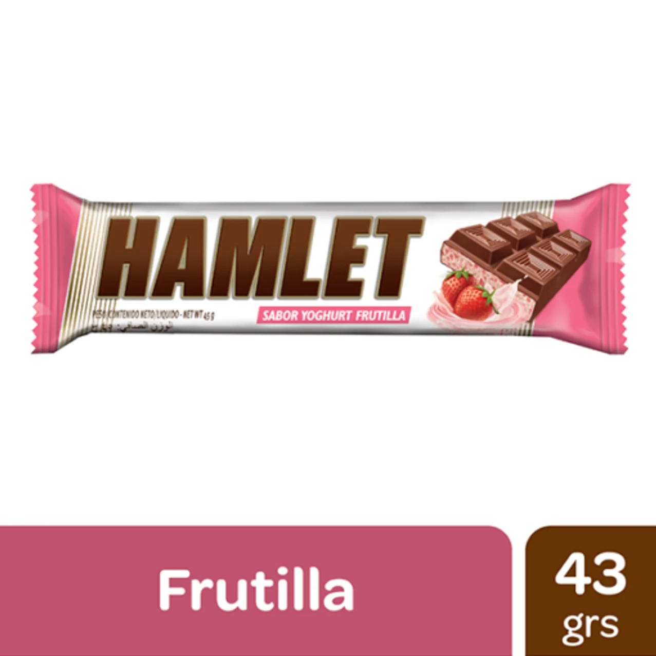 Chocolate Hamlet Yoghurt Frutilla x42gr x21u