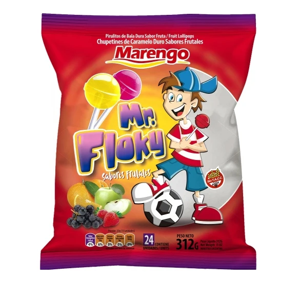Chupetin Mr Floky fruta sin chicle x24u