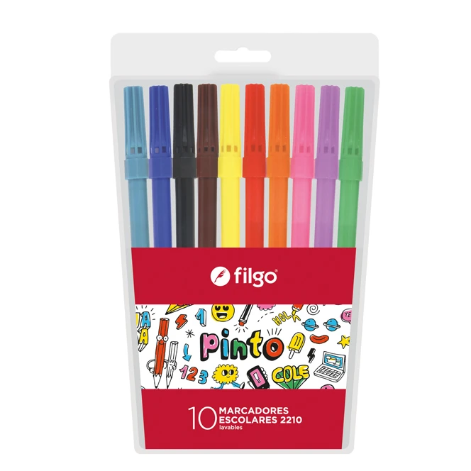 Fibras / Marcador Color Filgo x10
