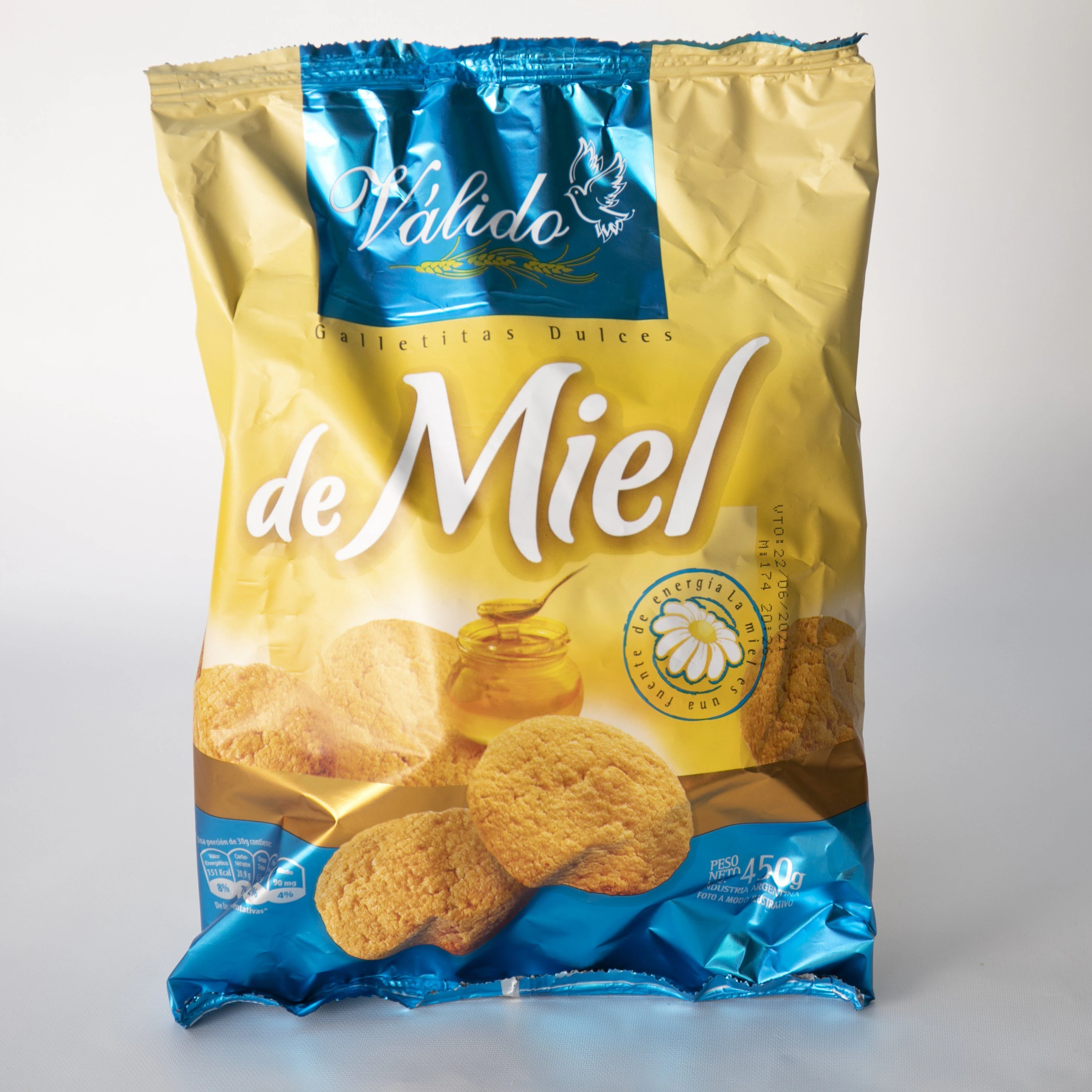 Galletitas de Miel Valido x450gr