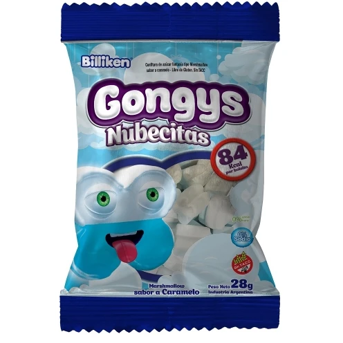 Gongys Malvaviscos nubecitas caramelo x28gr
