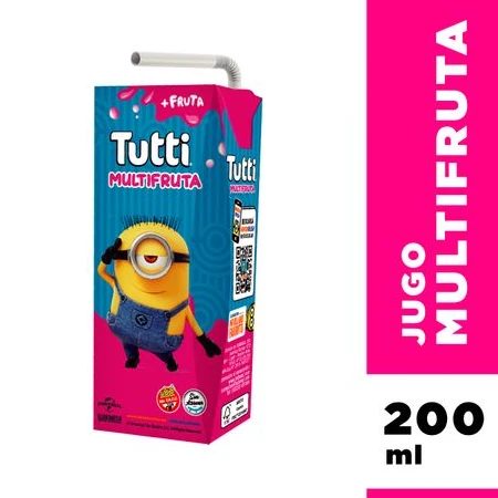Jugo Tutti Multifruta x200ml x18u