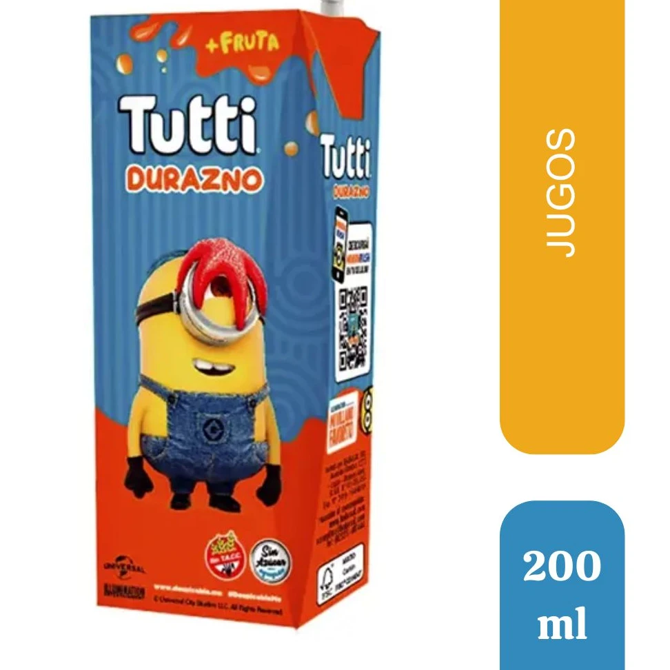 Jugo Tutti Durazno x200ml x18u