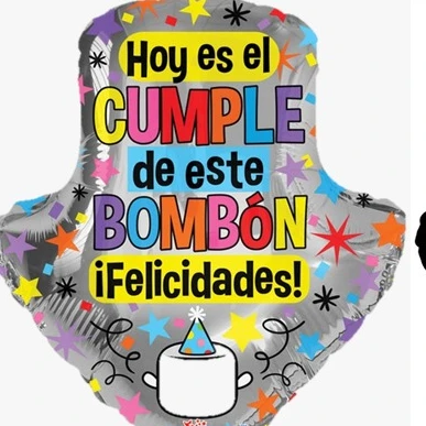 Globo con frase de Feliz cumpleaños 40"