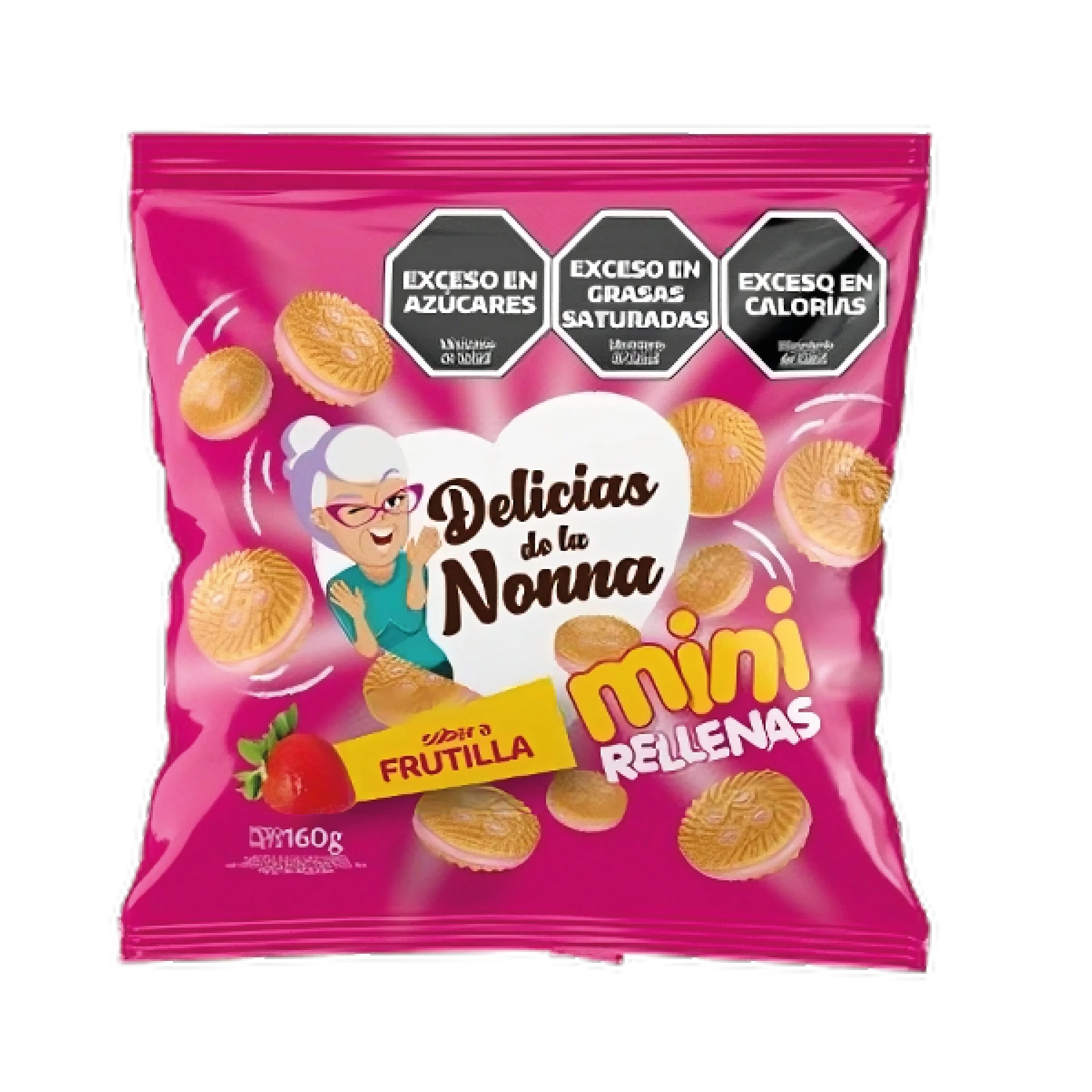 Mini Rellena DDLN Frutilla x160gr