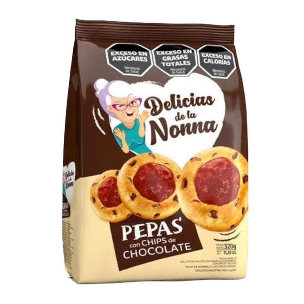 Pepas con chips DDLN x320gr