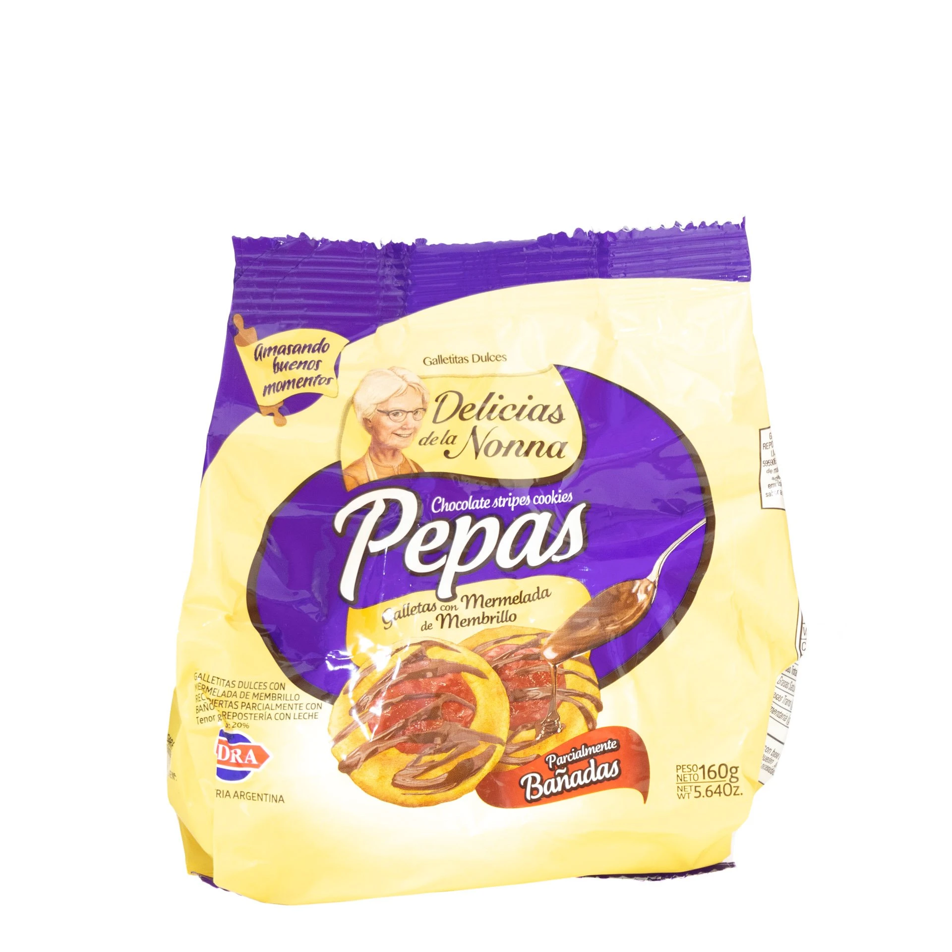 Pepas DDLN bañadas x160gr