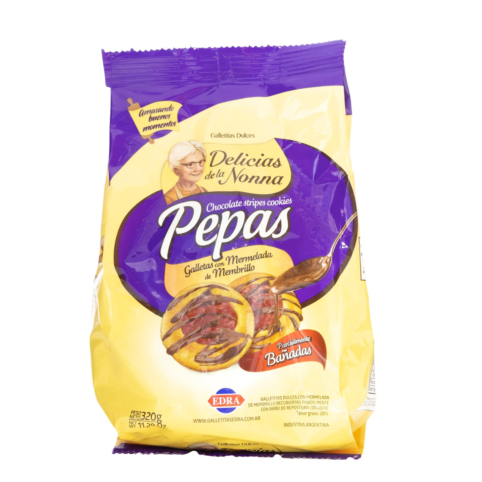 Pepas DDLN bañadas x320gr