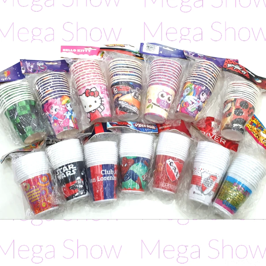 Vaso de carton motivos infantiles x 10u