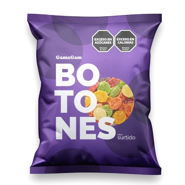 Gomitas Botones Surtidos x800gr Gama Gam