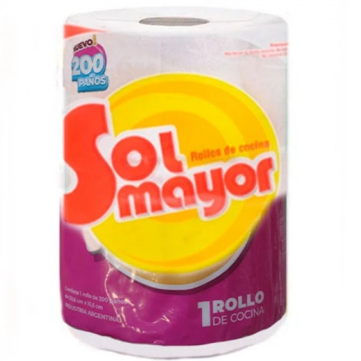 Rollo de Cocina Sol Mayor Ind x200 Paños