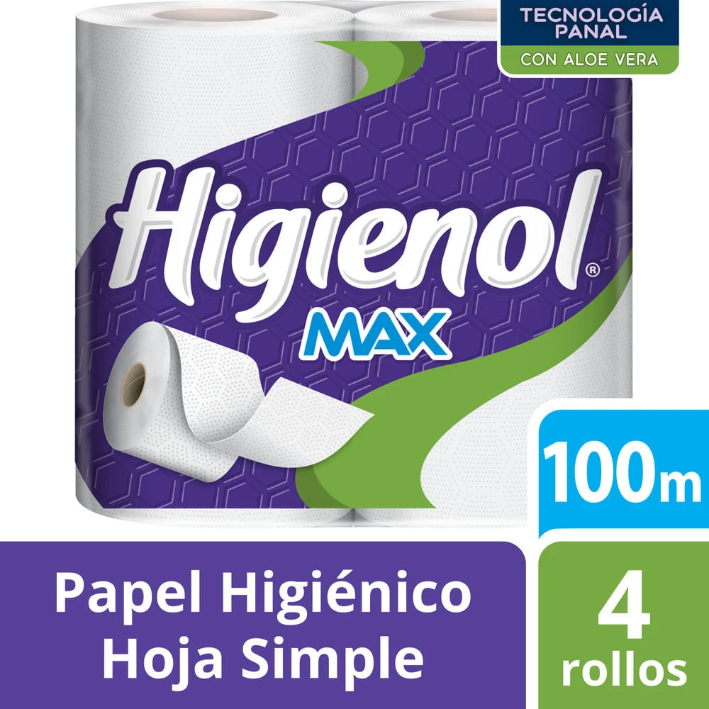 Papel Hig Higienol Max x100mts x4u
