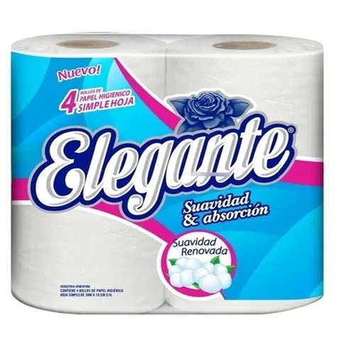 Papel Hig Elegante H/S x30mts x4u