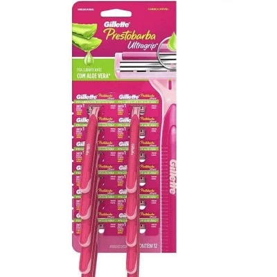 Maquinita Gillette rosa ultragrip 2hj x12u