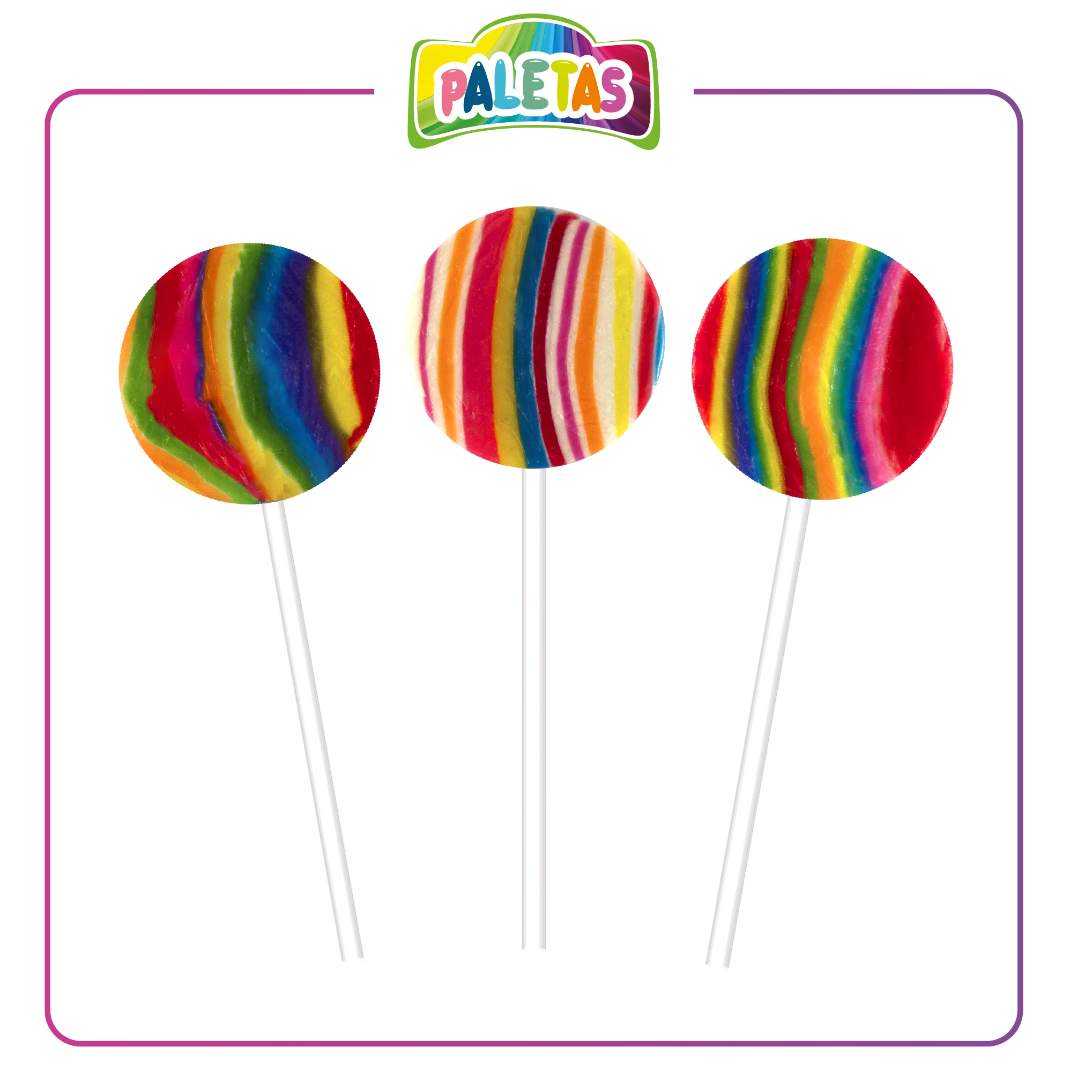 Paletas Multicolor x15u Manduvi