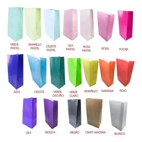 Sobres Candy Colores para Sorpresitas x50u
