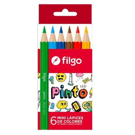 Lapiz Color Filgo Corto x6