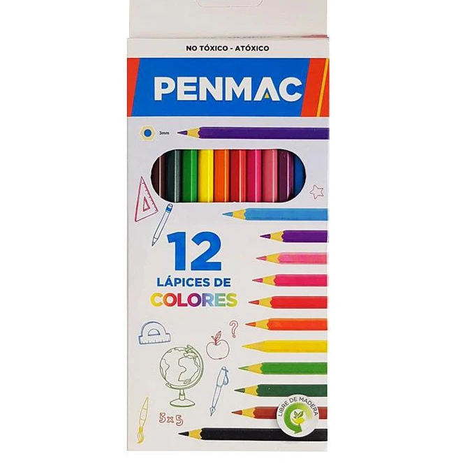Lapiz Color Penmac Largo x12