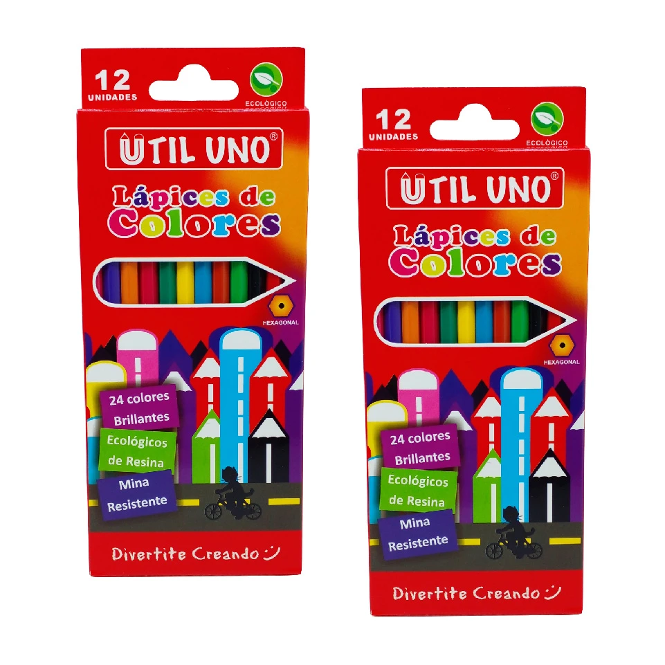 Lapiz Color Util Uno Largo x12