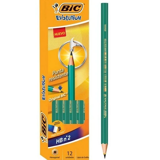 Lapiz Negro Bic Evolution x12