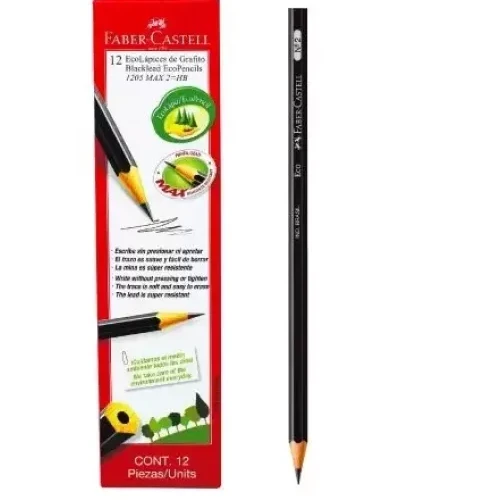 Lapiz Negro Faber x12u