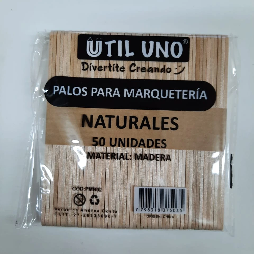 Palitos de helado natural x50u