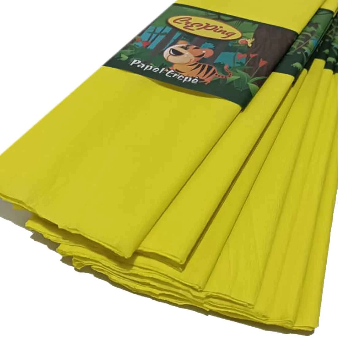 Papel Crepe Amarillo x10u
