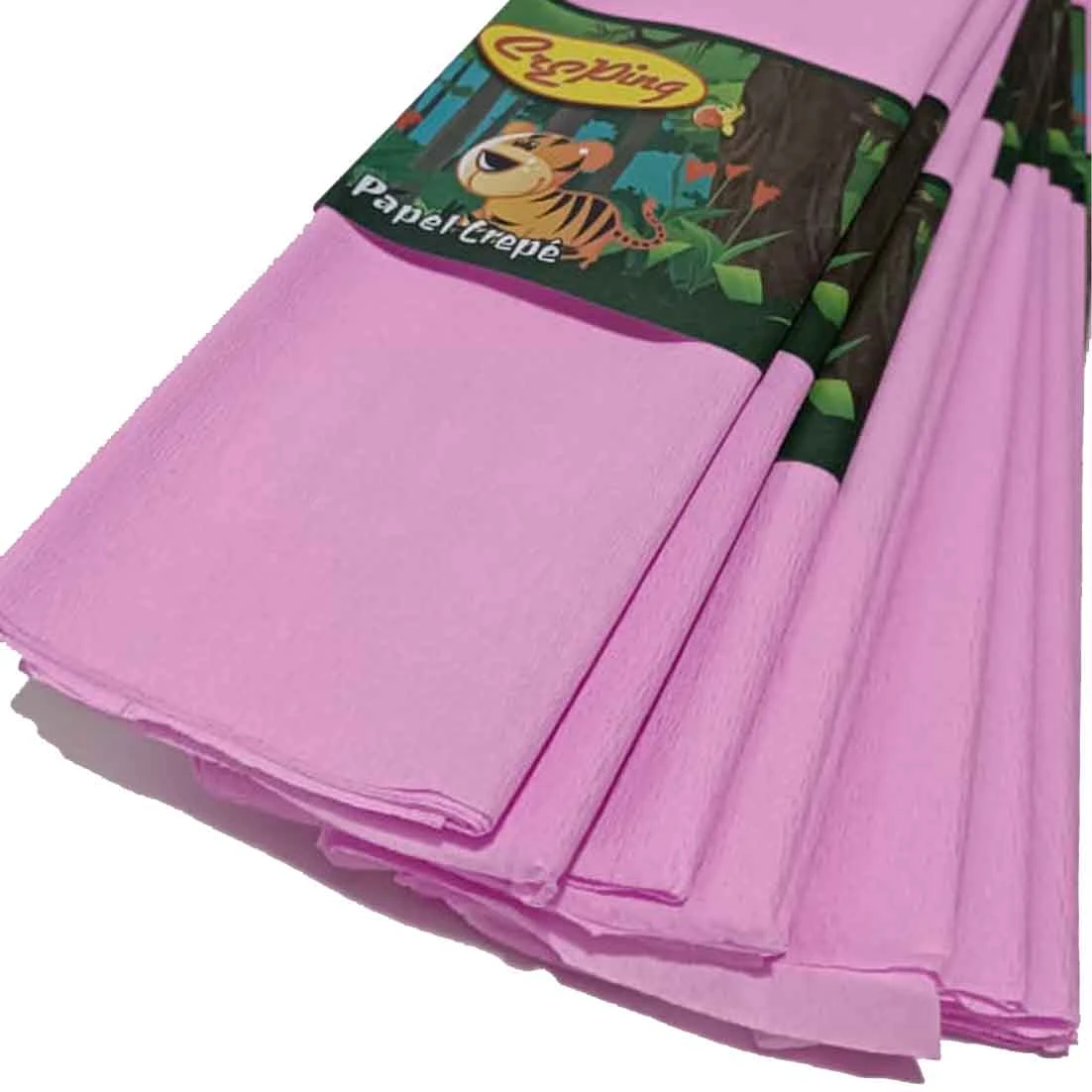 Papel Crepe Rosa x10u