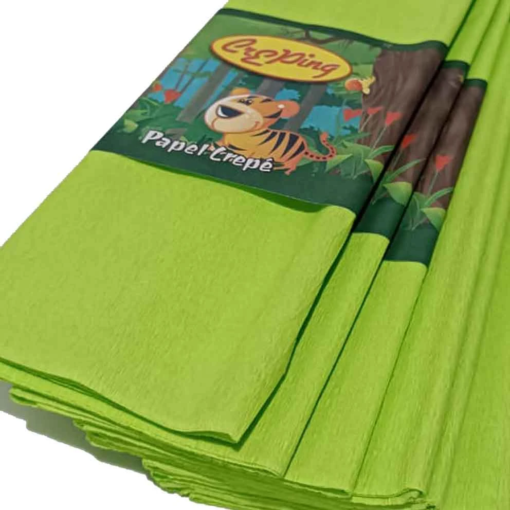 Papel Crepe Verde Claro x10u