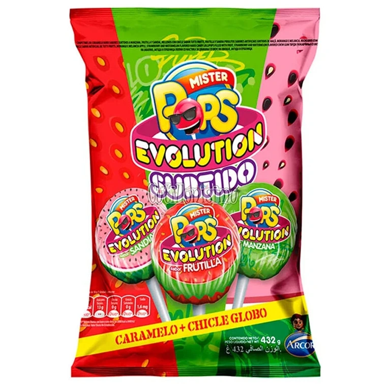 Chupetin Mister Pop Evolution surtido x24u