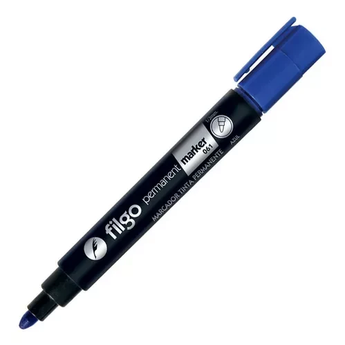 Marcador/ fibron permanente azul