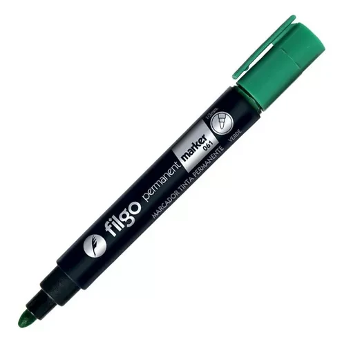 Marcador/ fibron permanente verde