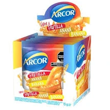 Jugo Arcor frutilla, anana banana x18u