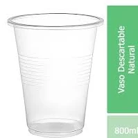 Vasos Desc Natural x800ml x50u.