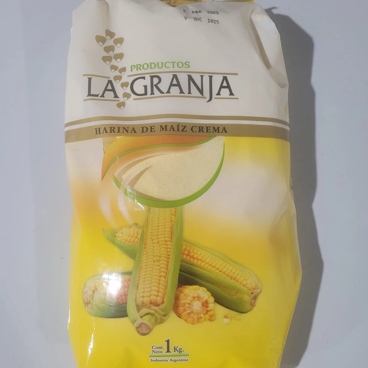 Harina de maiz crema La Granja 1kg