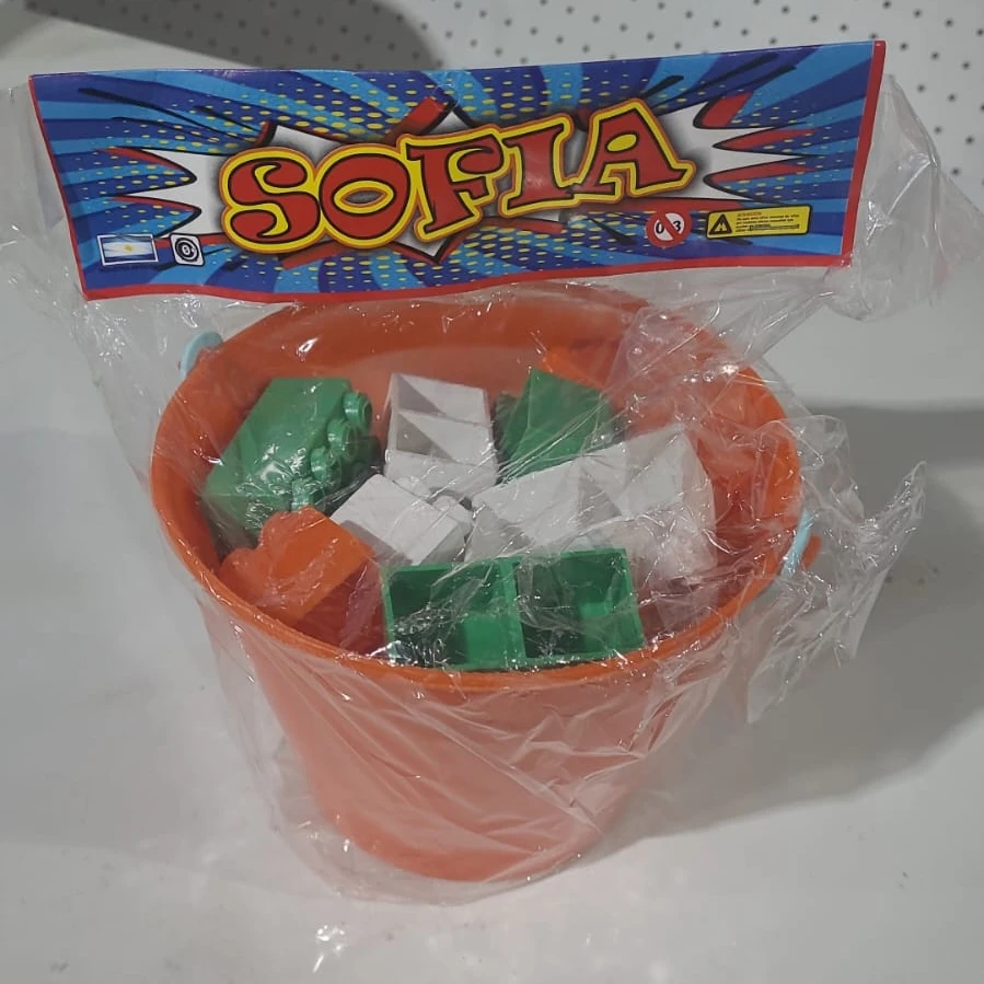 Balde con ladrillos x24pcs