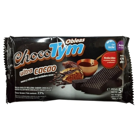 TyM Obleas ultra cacao x50gr