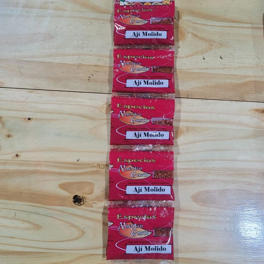 Especias aji molido x10u x10gr